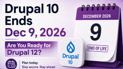 Drupal 10 has an expiration date: December 9, 2026.